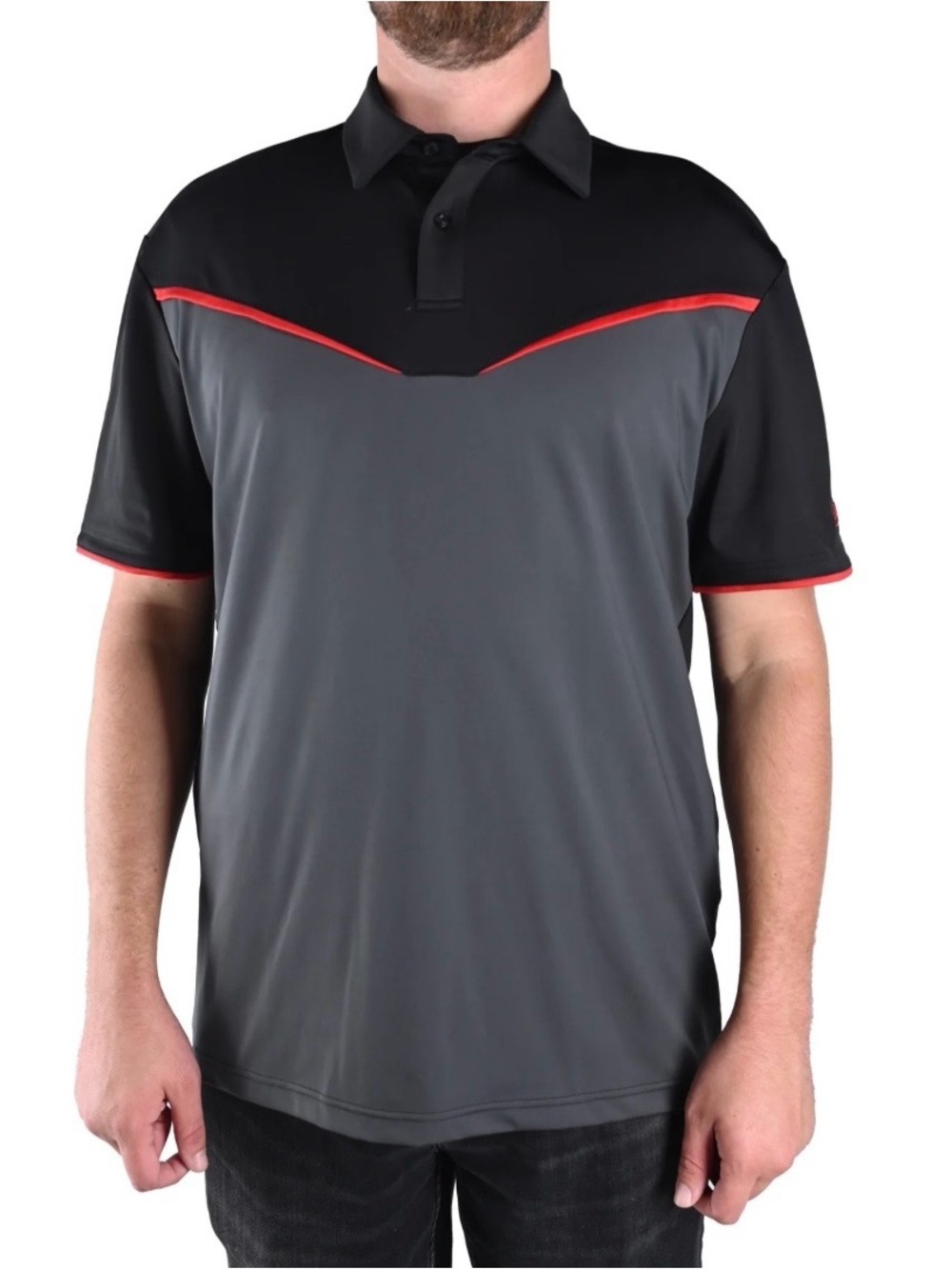 BARRETT JACKSON Signature Series Official Men’s Lawton Gray Black Polo Sz XL